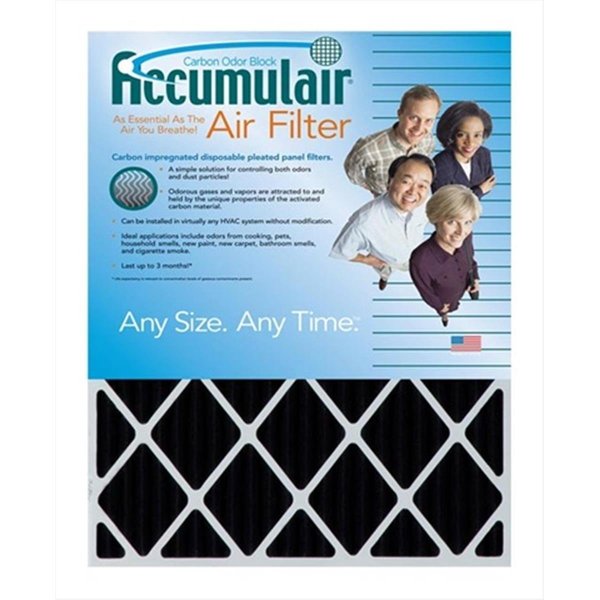 Accumulair Accumulair FO12X26 Carbon Odor Block 1 In. Filter;  Pack Of 4 FO12X26